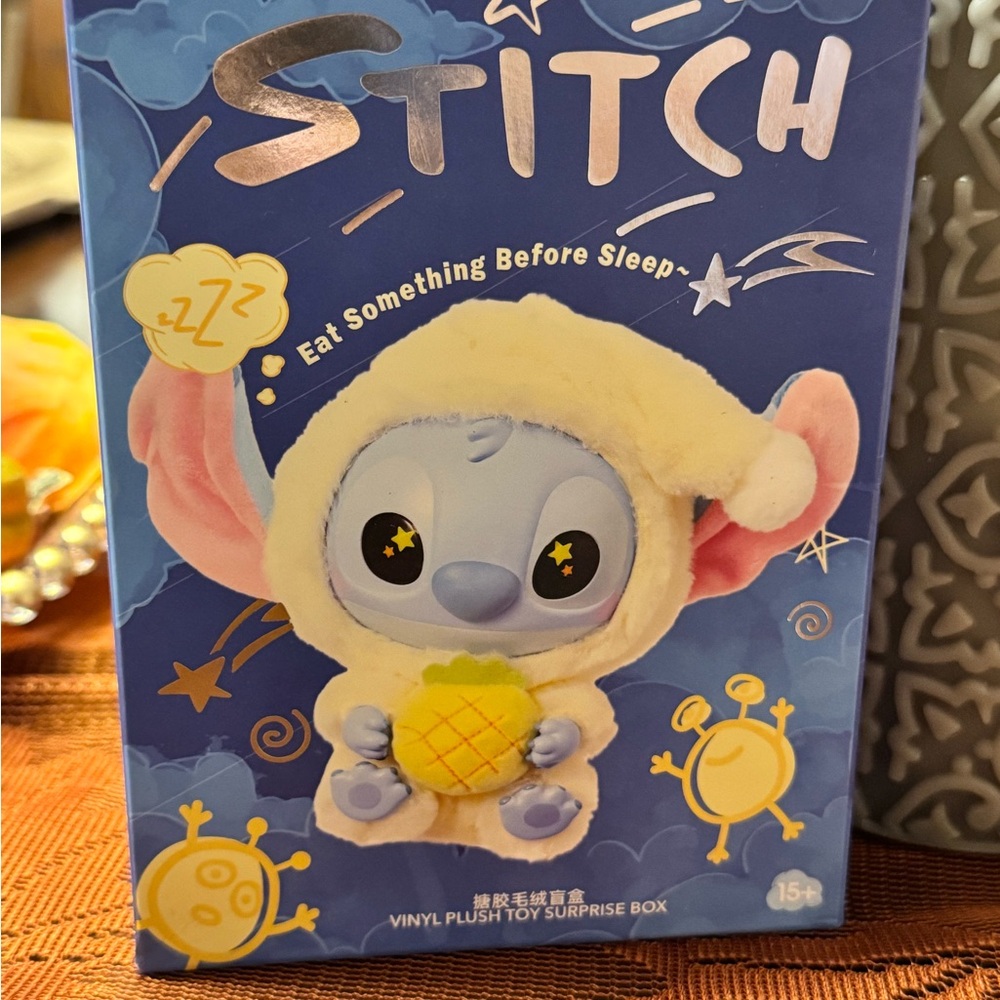 New Pop Now Disney Stitch Miniso Eat Something Before Sleep vinyl figurine